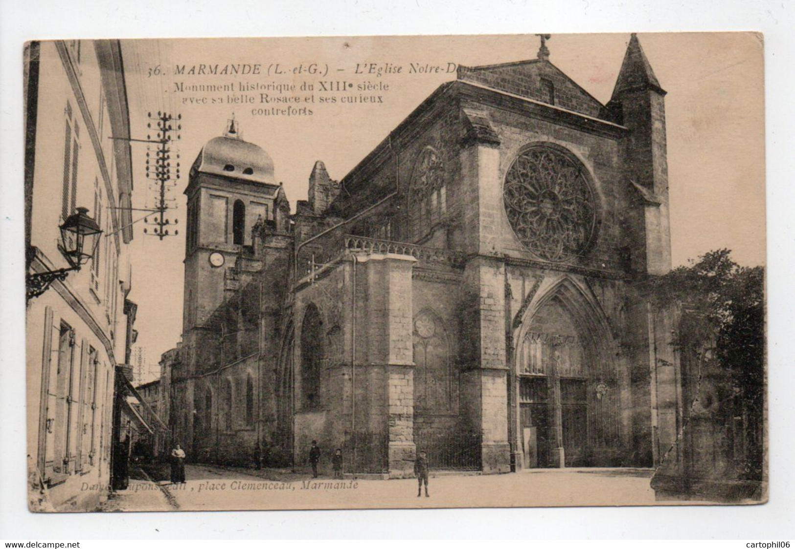 - CPA MARMANDE (47) - L'Eglise Notre-Dame - Edition Dupons N° 36 - - Marmande