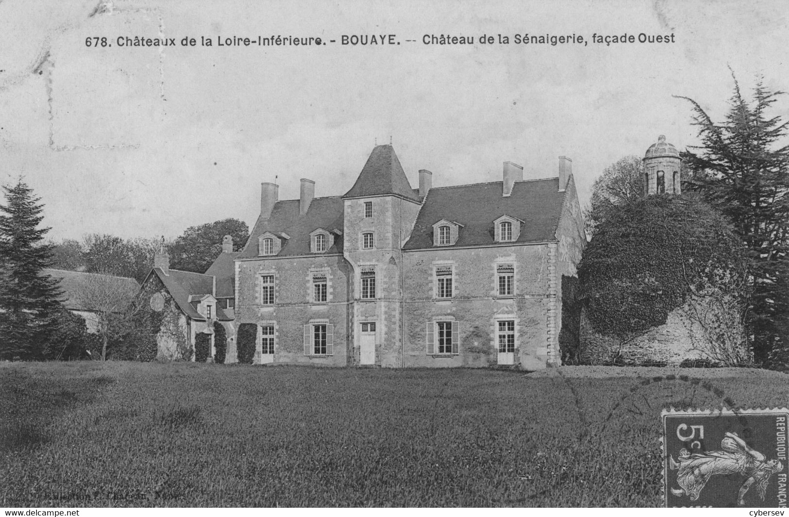 BOUAYE - Château De La Sénaigerie, Façade Ouest - Bouaye