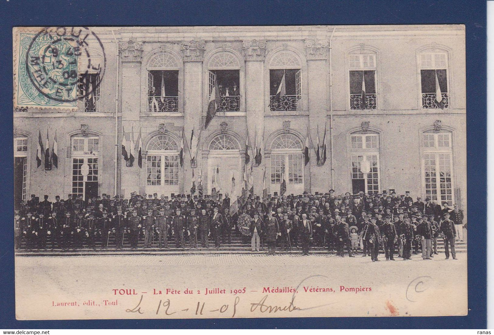 CPA [54] Meurthe Et Moselle > Toul Pompiers Fireman Circulé Vétérans - Toul