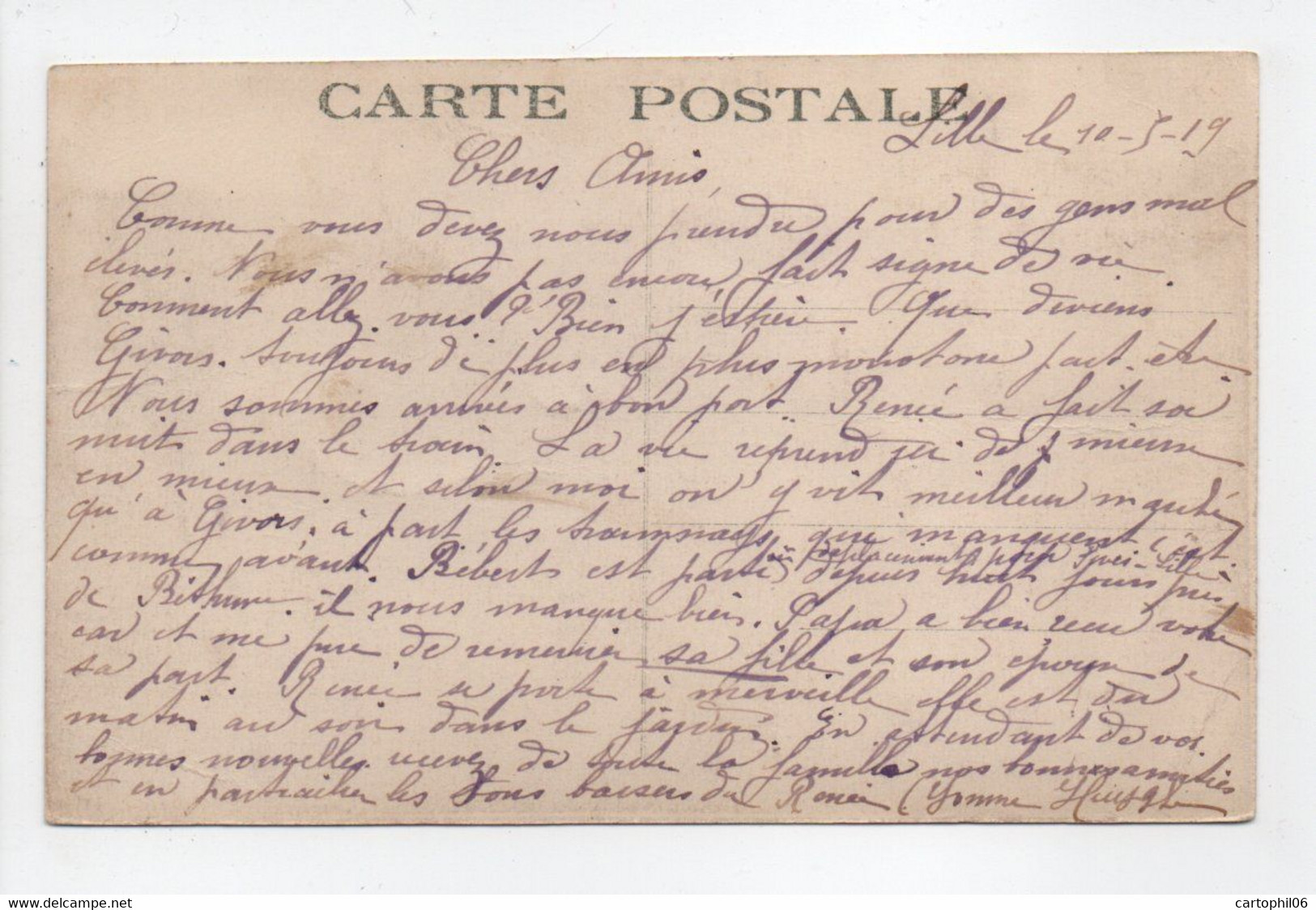 - CPA LILLE (59) - Après Le Bombardement Octobre 1914 - Rue De L'Hôpital Militaire - - Lille