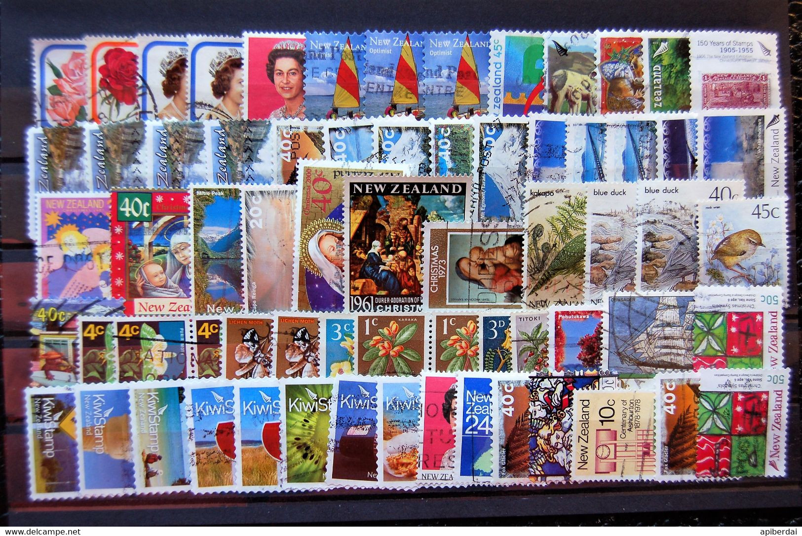 New Zealand - Small Batch 65 Stamps Used - Collezioni & Lotti