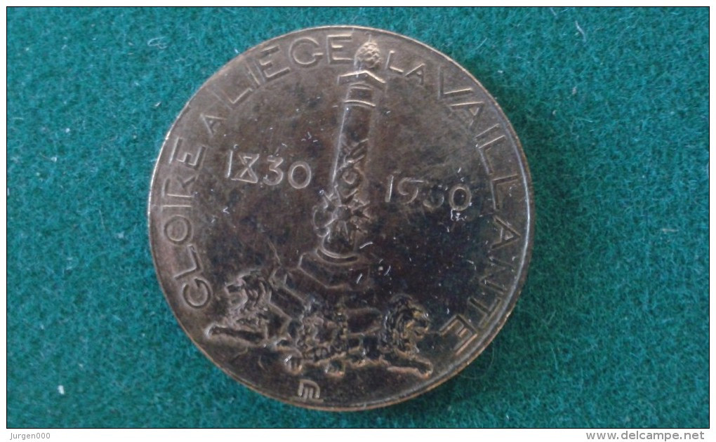 1930, Gloire A Liege La Vaillante, 6 Gram (med334) - Souvenir-Medaille (elongated Coins)
