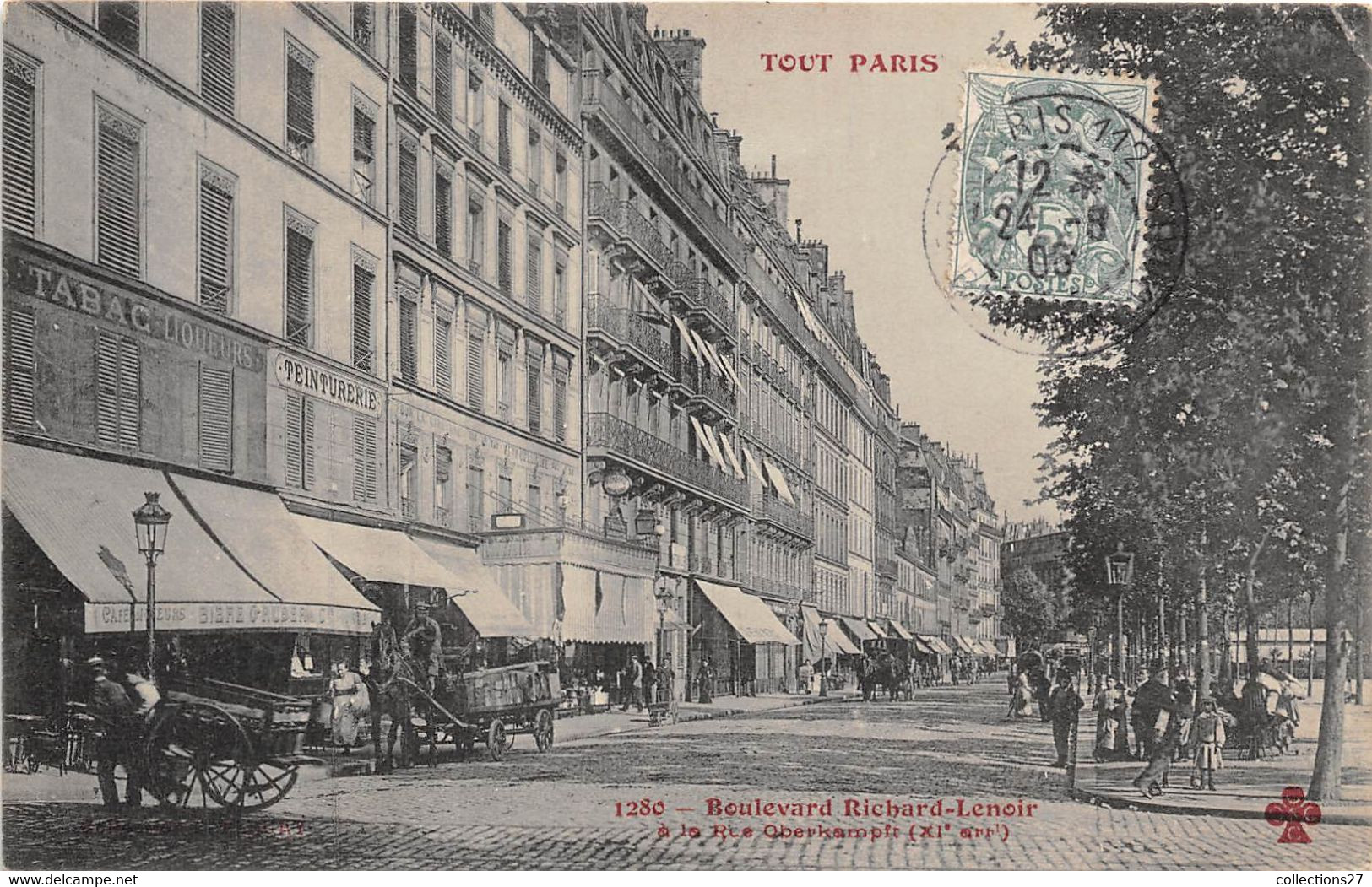 PARIS-75011-TOUT-PARIS- BOULEVARD RICHARD-LENOIR, A LA RUE OBERKAMPF - Arrondissement: 11