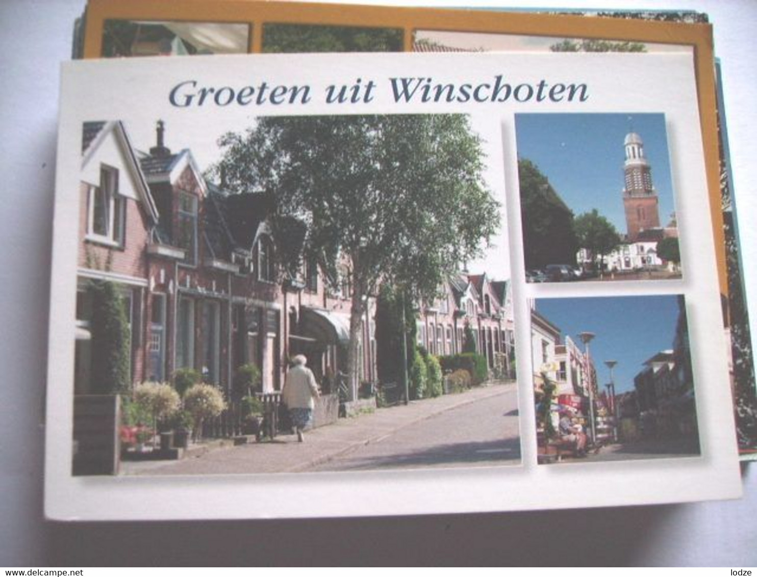 Nederland Holland Pays Bas Winschoten Met Oude Dame In Leuk Straatje - Winschoten