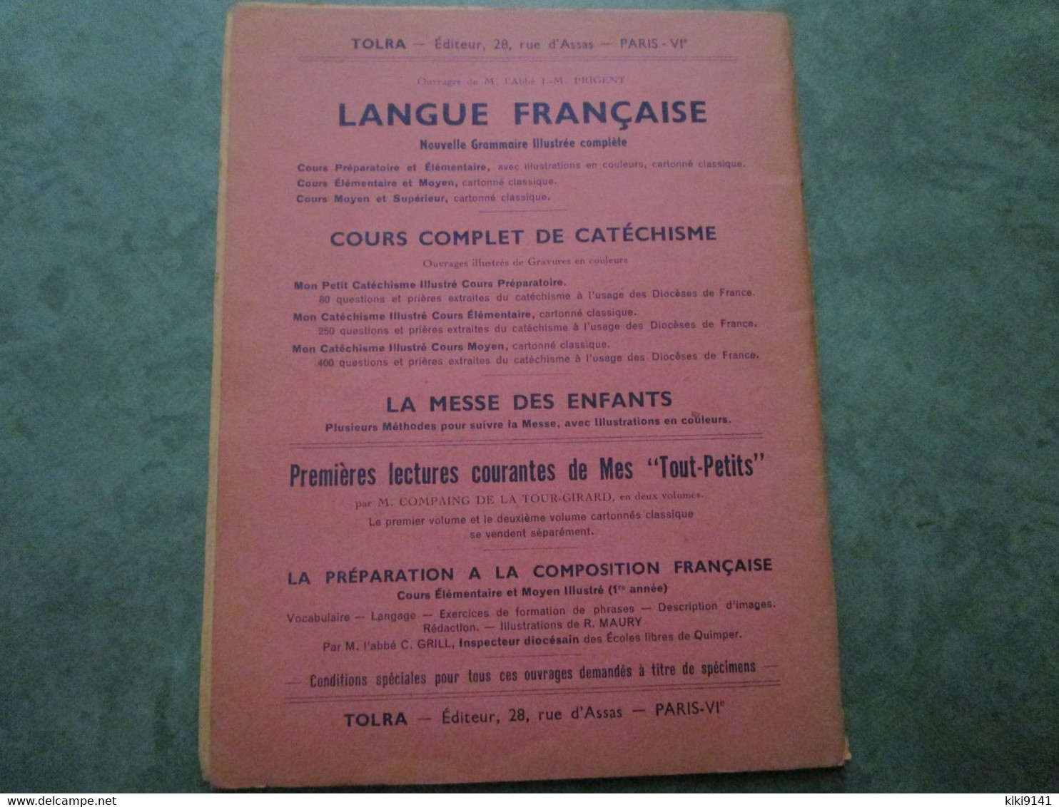 METHODE DE LECTURE DESSIN ET CALCUL Pour L'Enseignement Libre - Premier Livret (56 Pages Illustrées) - 0-6 Ans