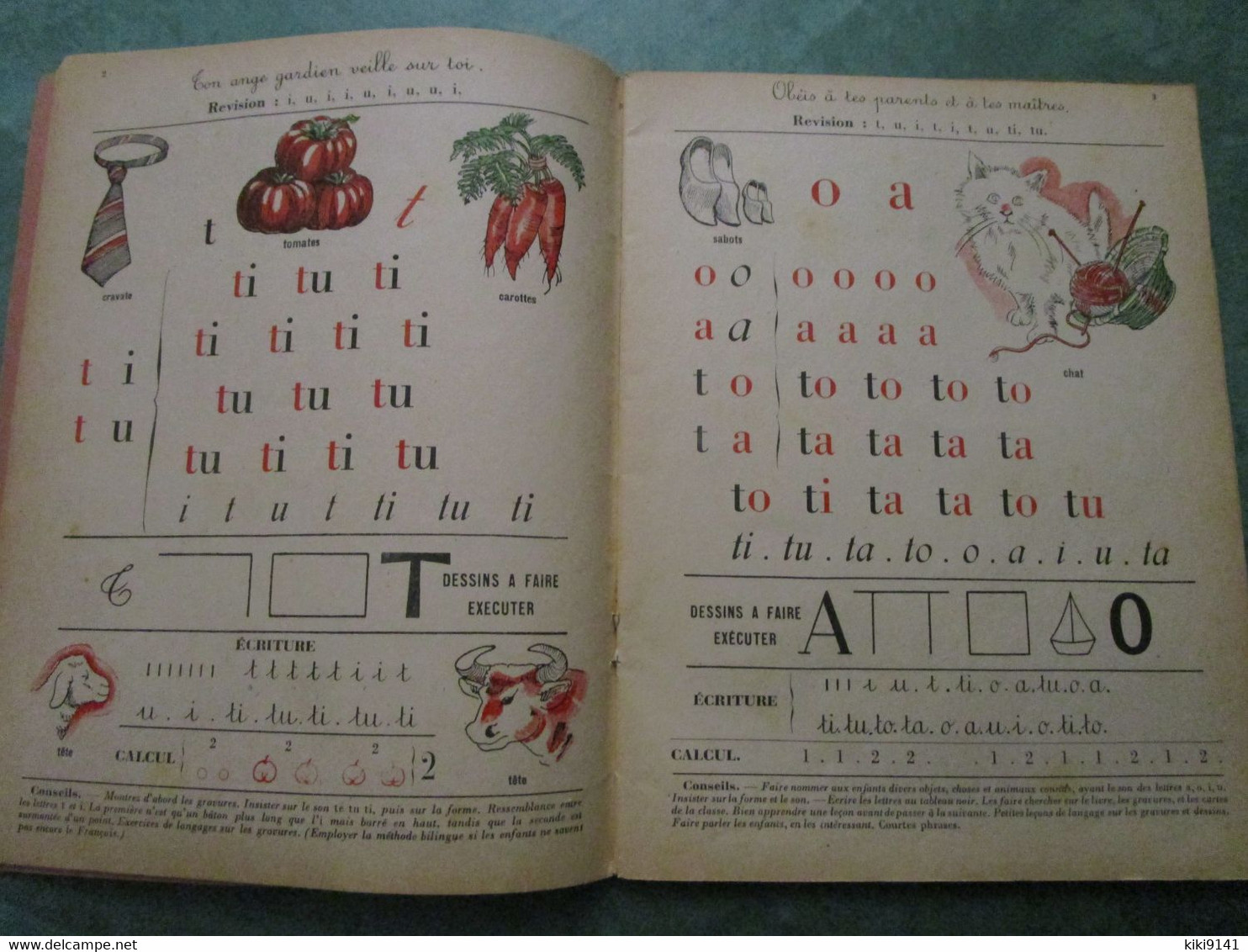 METHODE DE LECTURE DESSIN ET CALCUL Pour L'Enseignement Libre - Premier Livret (56 Pages Illustrées) - 0-6 Jaar