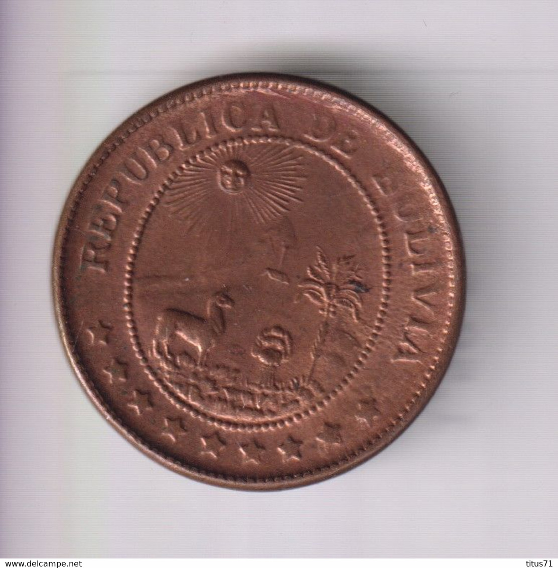 50 Centavos Bolivie 1942 - Bolivia