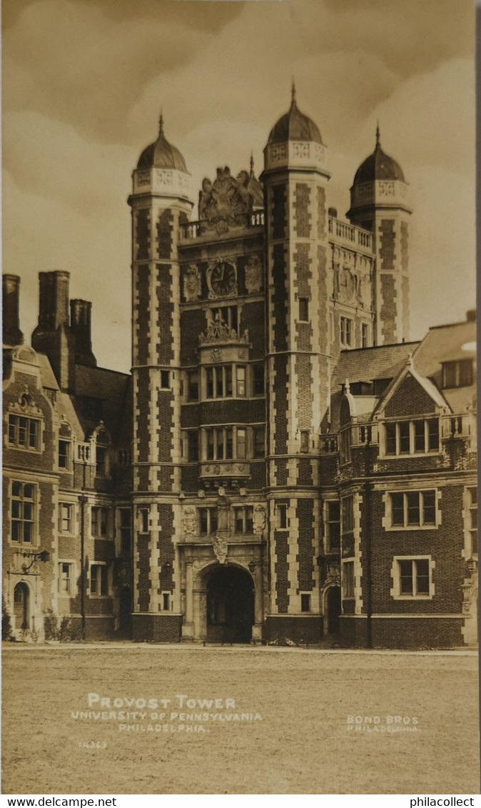 Philadelphia (PA) Carte Photo - RPPC // Provost Tower University Of Pennsylvania 19?? Bond Bros. - Philadelphia