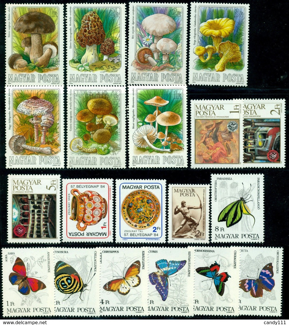 1984 Hungary,Ungarn,Hongrie,Ungheria,Complete/Year Set=59+1stamps+5s/s,CV$80,MNH - Full Years