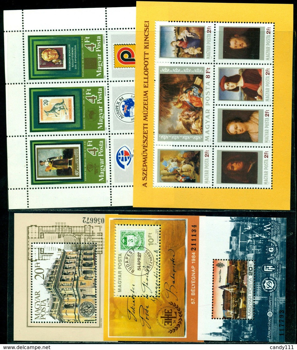 1984 Hungary,Ungarn,Hongrie,Ungheria,Complete/Year Set=59+1stamps+5s/s,CV$80,MNH - Full Years