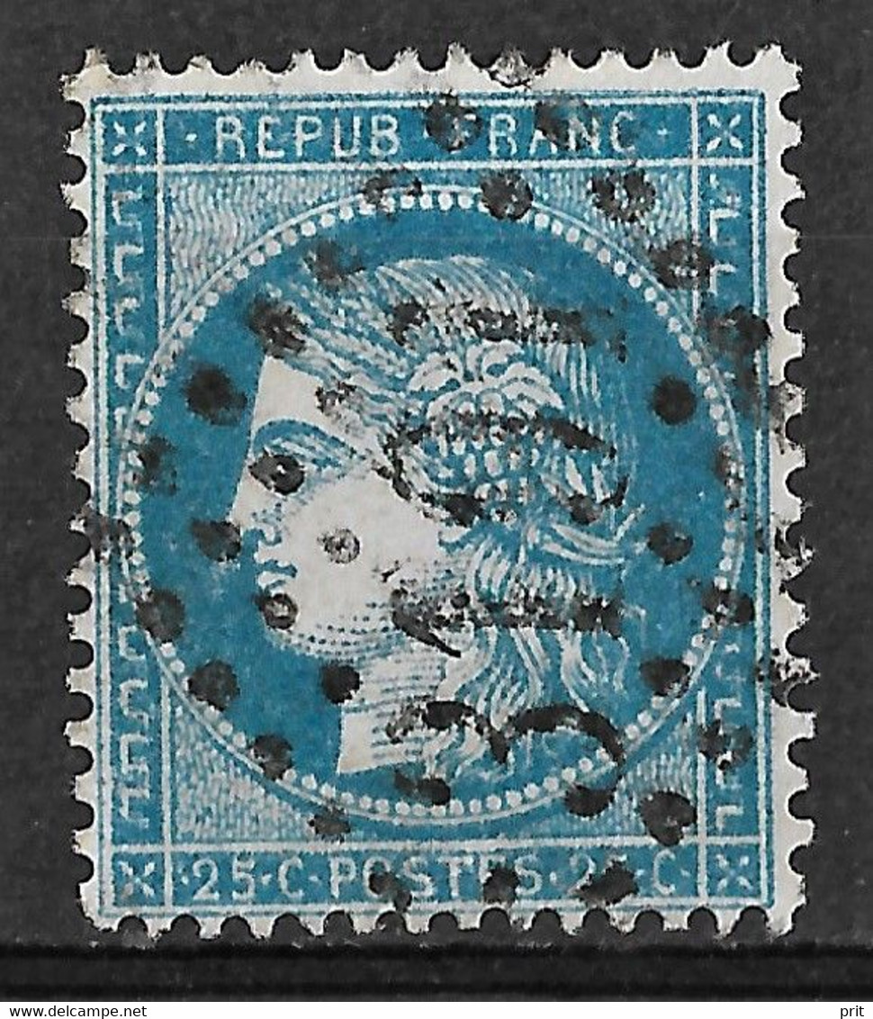 France 1871 Ceres 25C Yv 60A/Mi 51/Sc 58. Reignier-Ésery, Haute-Savoie 3101 Losange Gros Chiffres/Numeral Postmark - 1871-1875 Ceres