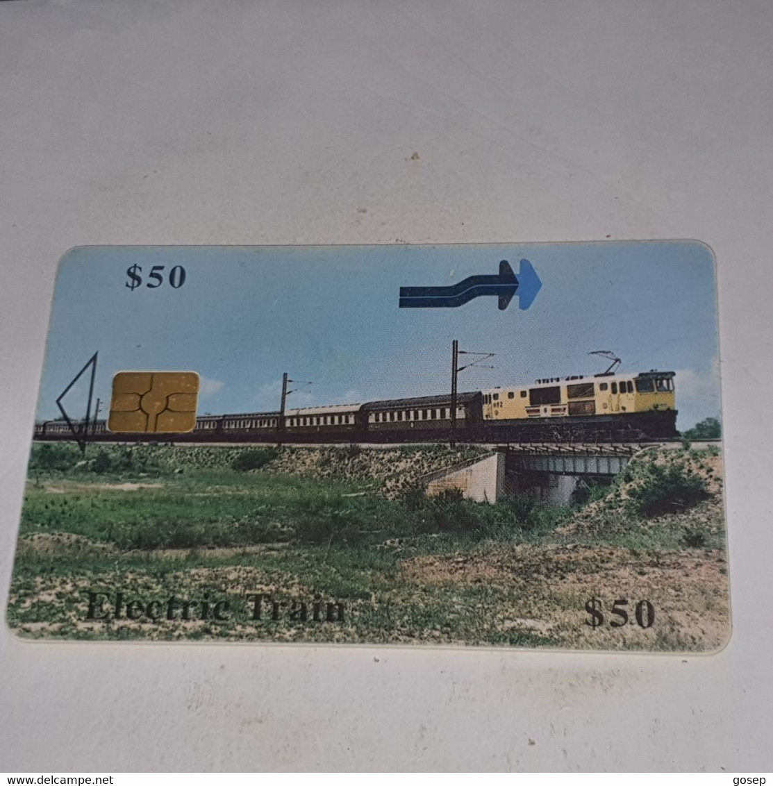 Zimbabwe-(ZIM-29A)-electic Train-(58)-($50)-(1200-192683)-(12/00)used Card+1card Free - Simbabwe