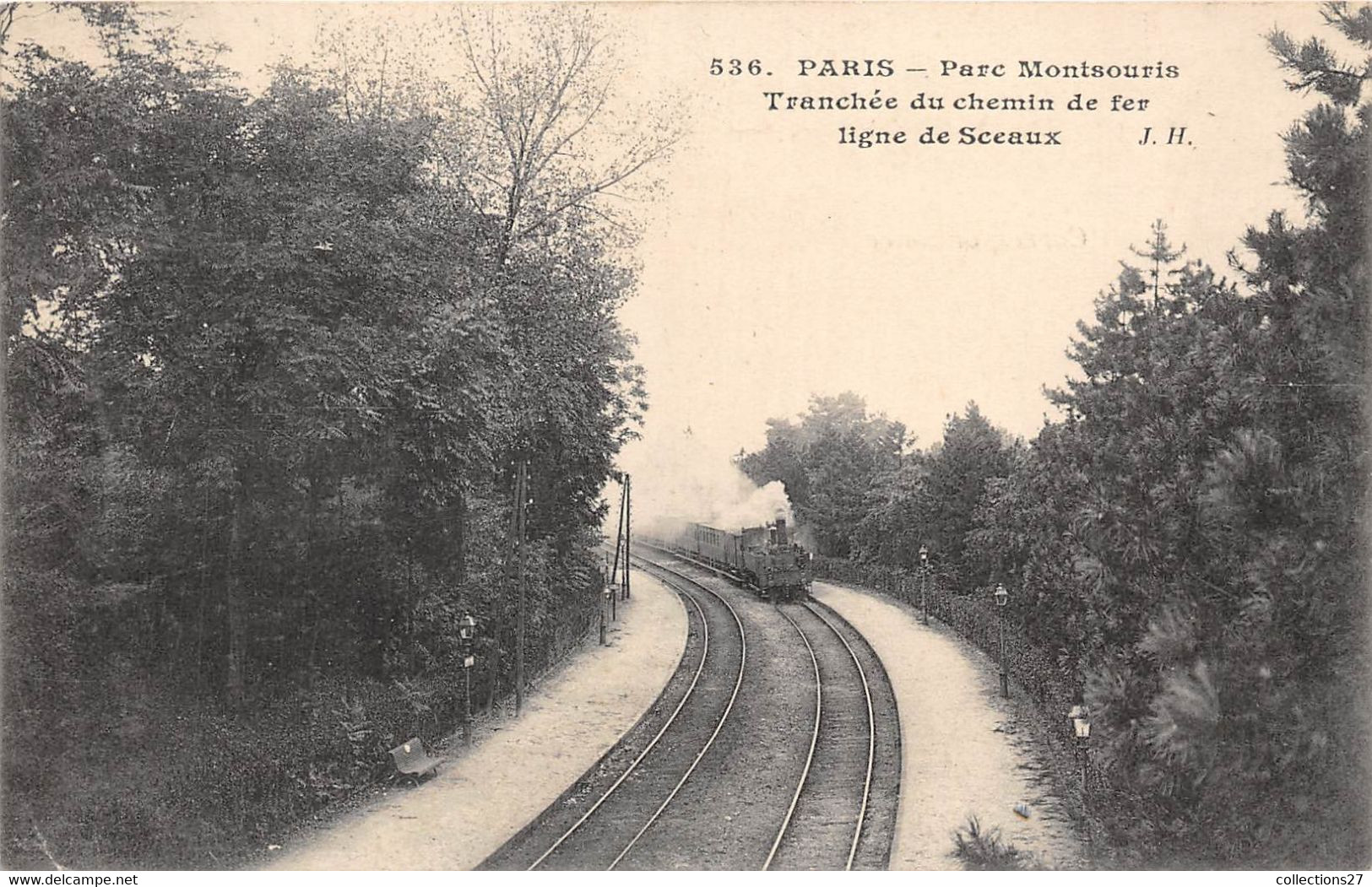 PARIS-75014- PARC MONTSOURIES, TRANCHEE DU CHEMIN DE FER LIGNE DE SCEAUX - Distretto: 14