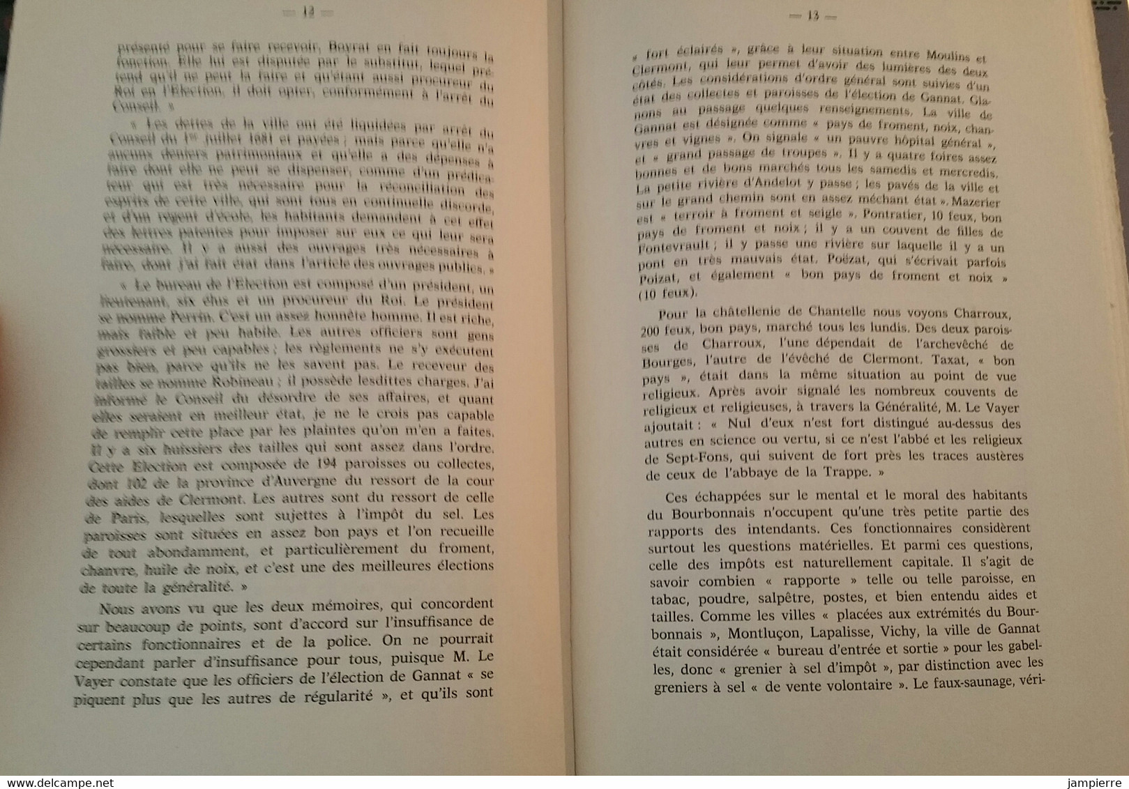 Gannat (03, Allier) - Etudes Et Documents Sur Gannat, Jean Simon - 1965, 84 Pages - Bourbonnais