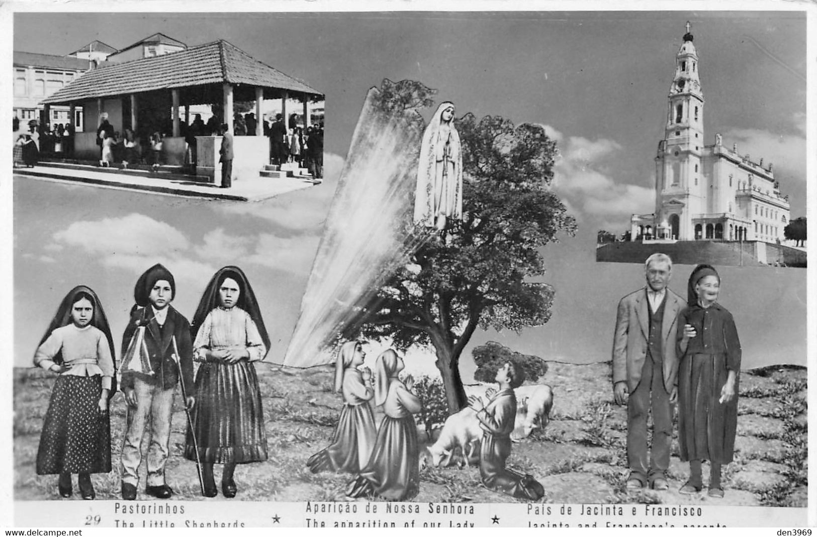 Portugal - Santarem - FATIMA - Pastorinhos - Apariçao De Nossa Senhora - Pais De Jacinta E Francisco - Photo-Carte - Santarem