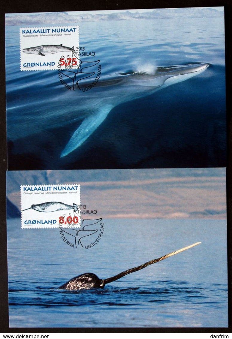 Greenland    1997    Whales Minr.305-8Y   Maximum Cards  ( Lot 420 ) - Maximumkaarten