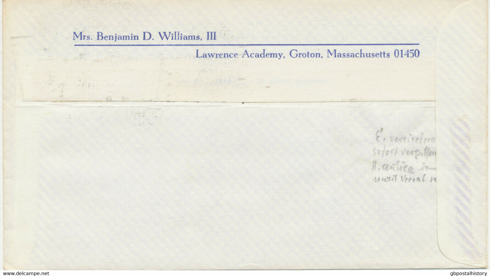 USA 1971 10C Stars (ex.Stamp-booklet) Pair On Superb Air Mail Cover „GROTON, MA" - Cartas & Documentos