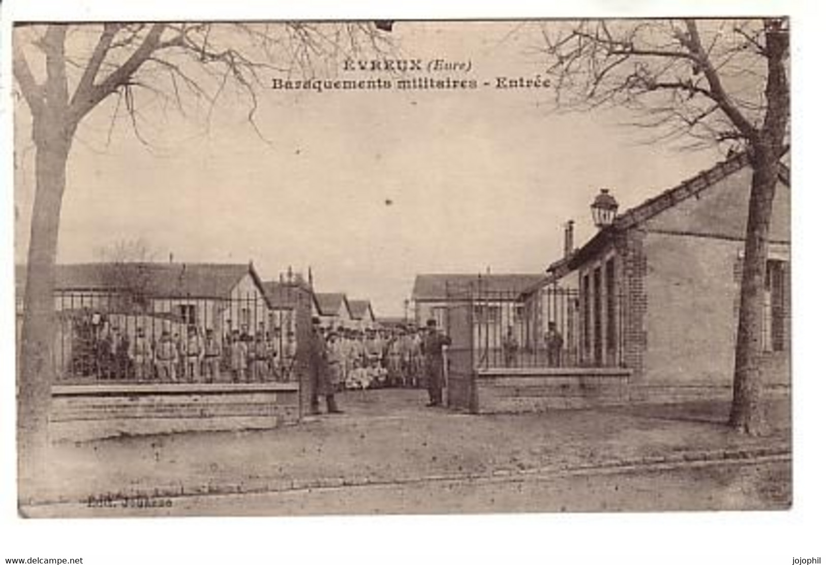 Evreux - Baraquements Militaires - Entrée - éd. Jouanne - Evreux