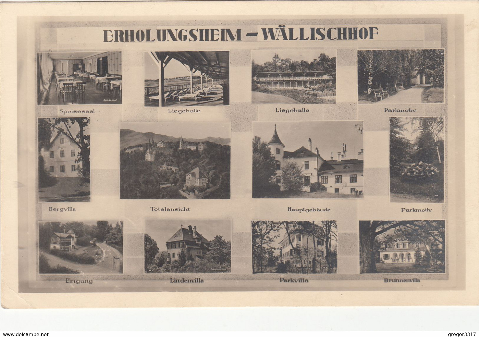 1545) Erholungsheim WÄLLISCHHOF - MARIA ENZERSDORF - Lindenvilla Bergvilla Brunnenvilla Usw. 1935 !! - Maria Enzersdorf