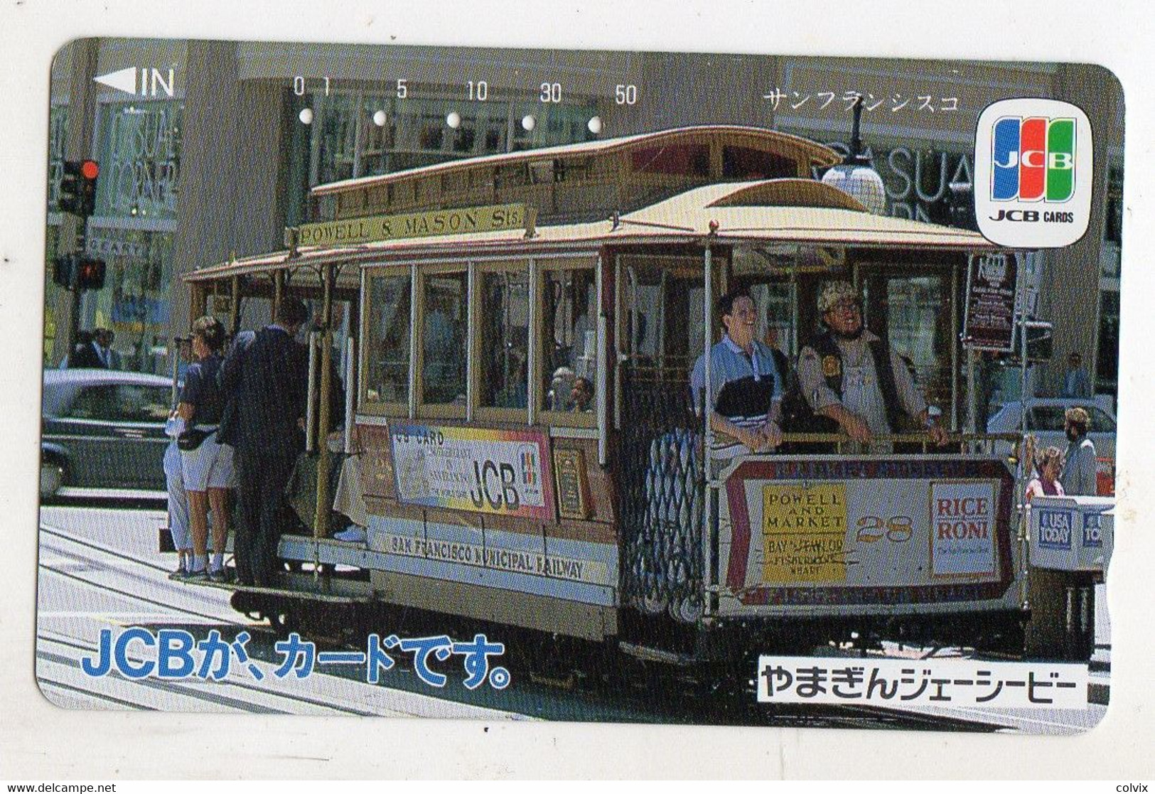 ETATS-UNIS TELECARTE JAPON SAN FRANCISCO TRAMWAY - Andere & Zonder Classificatie