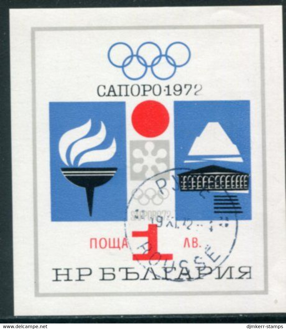 BULGARIA 1971 Winter Olympic Games Block Used.  Michel Block 33 - Gebraucht