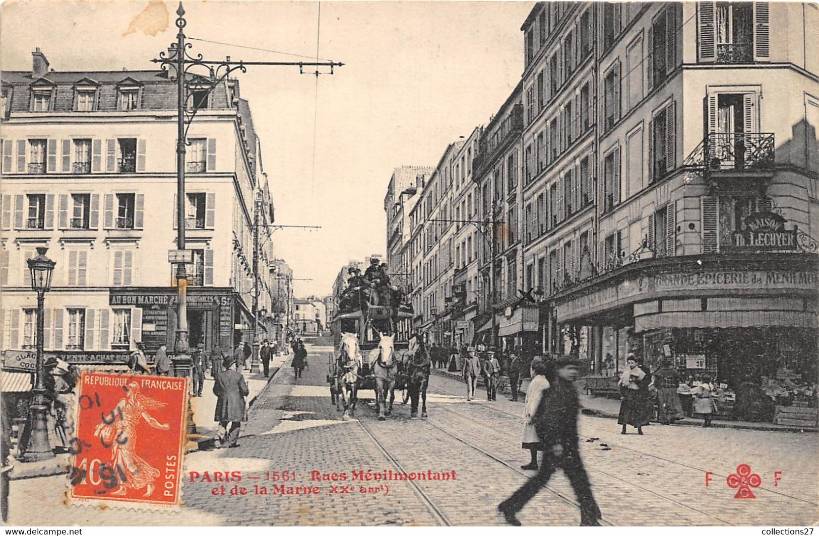 PARIS-75020-TOUT PARIS- RUES MENILMONTANT ET DE LA MARNE - Paris (20)