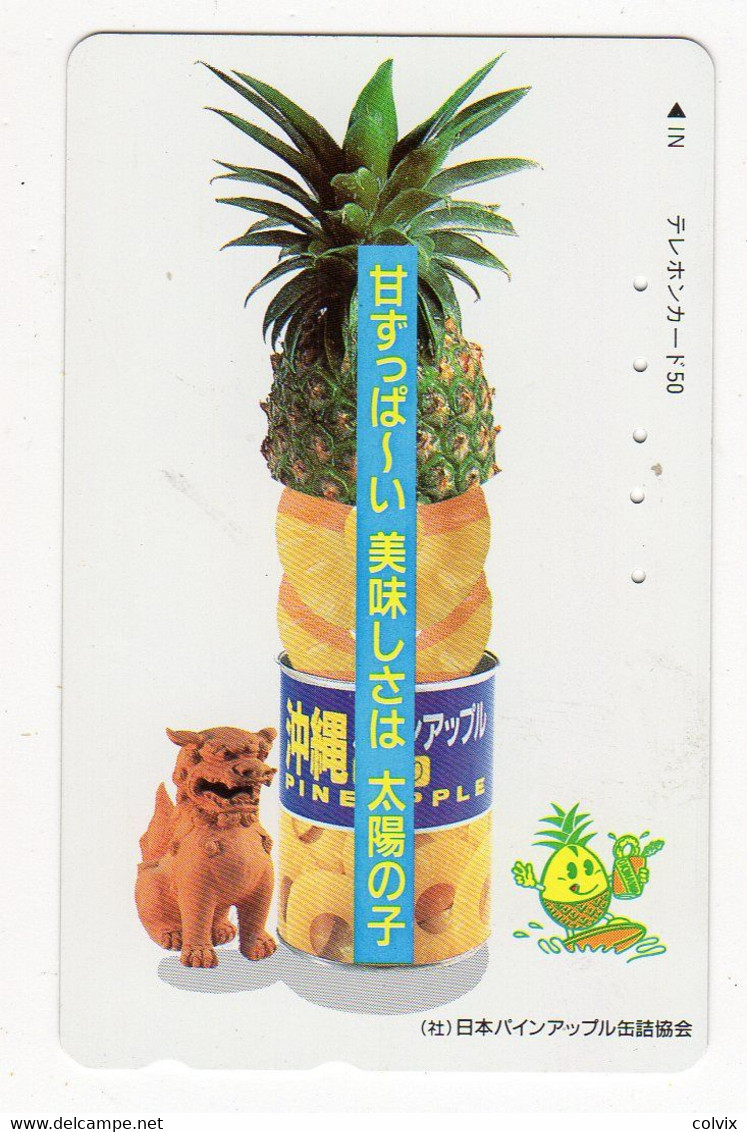 JAPON TELECARTE FRUIT ANANAS - Alimentation