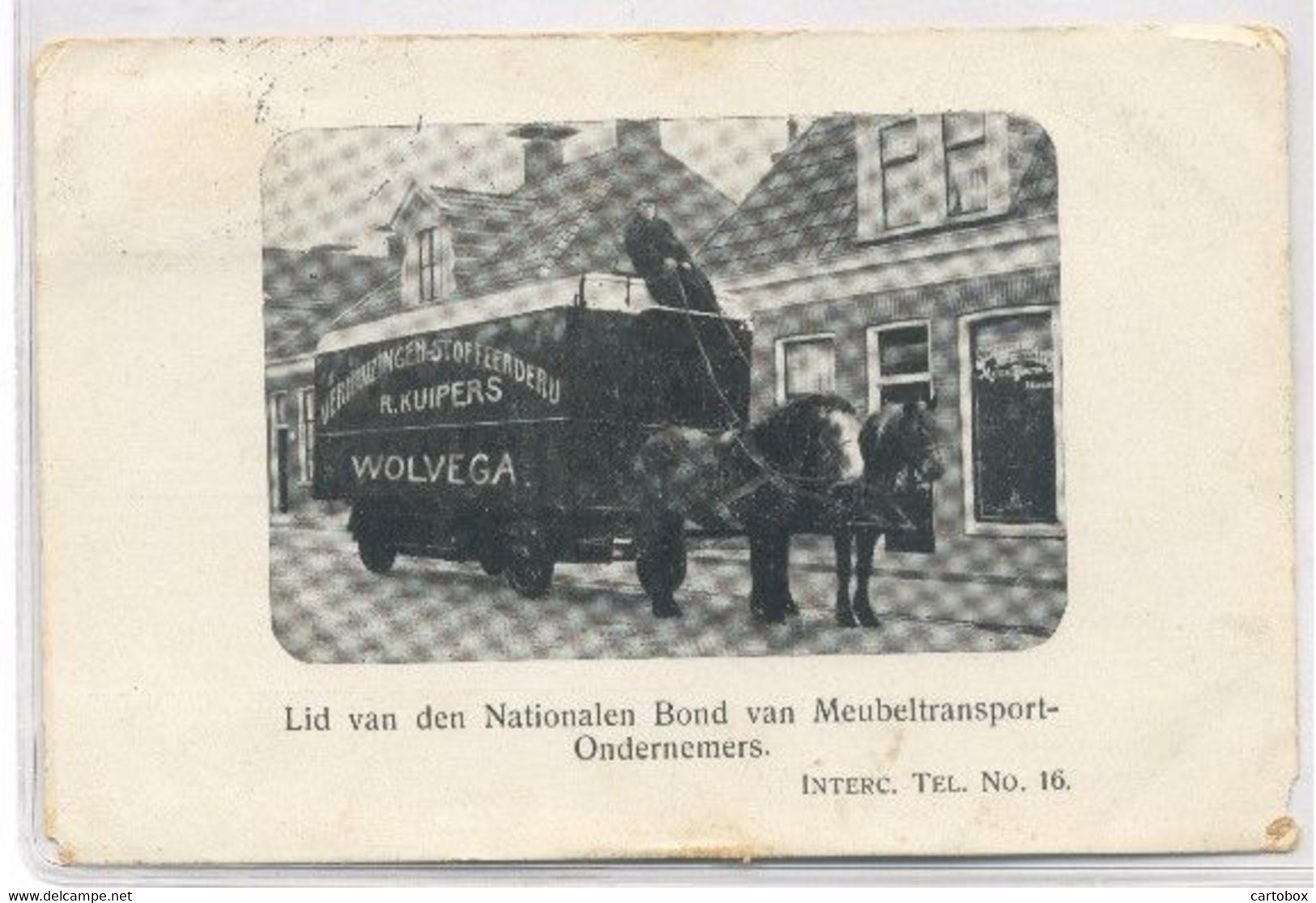 Wolvega, R.Kuipers Verhuizingen (het Zichtbare Raster Is Veroorzaakt Door Het Scannen; De Afbeelding Is Helder) 2 X Scan - Wolvega