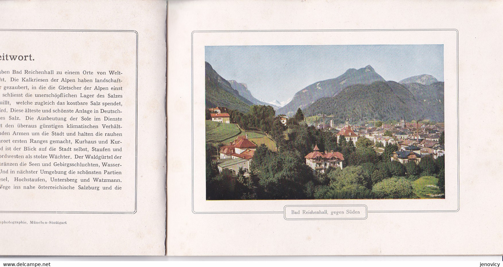 LIVRE TOURISTIQUE  DE 13 PAGES PHOTO COULEUR , VILLE DE BAD REICHENHALL REF 70525