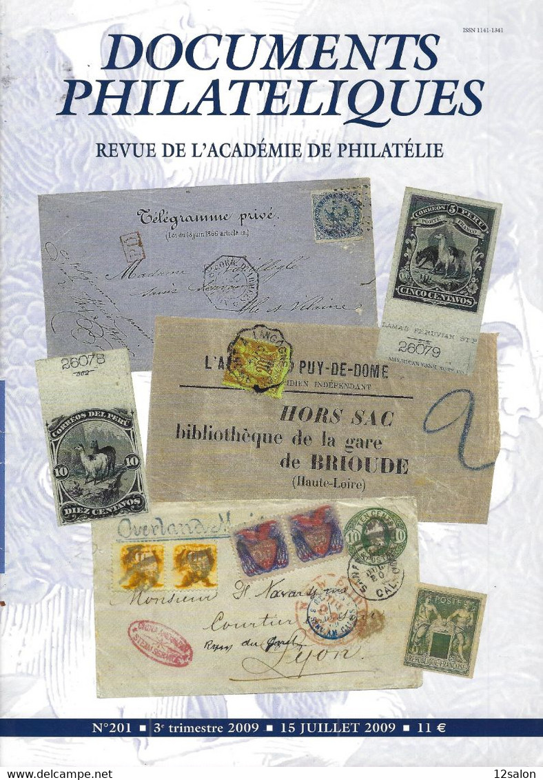 ACADEMIE DE PHILATELIE DOCUMENTS PHILATELIQUES  N° 201 + Sommaire - Autres & Non Classés