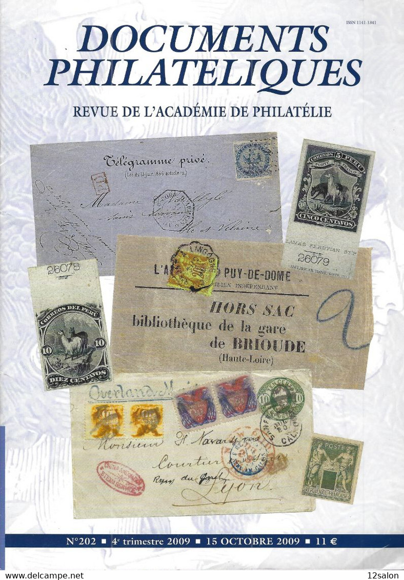 ACADEMIE DE PHILATELIE DOCUMENTS PHILATELIQUES  N° 202 + Sommaire - Other & Unclassified