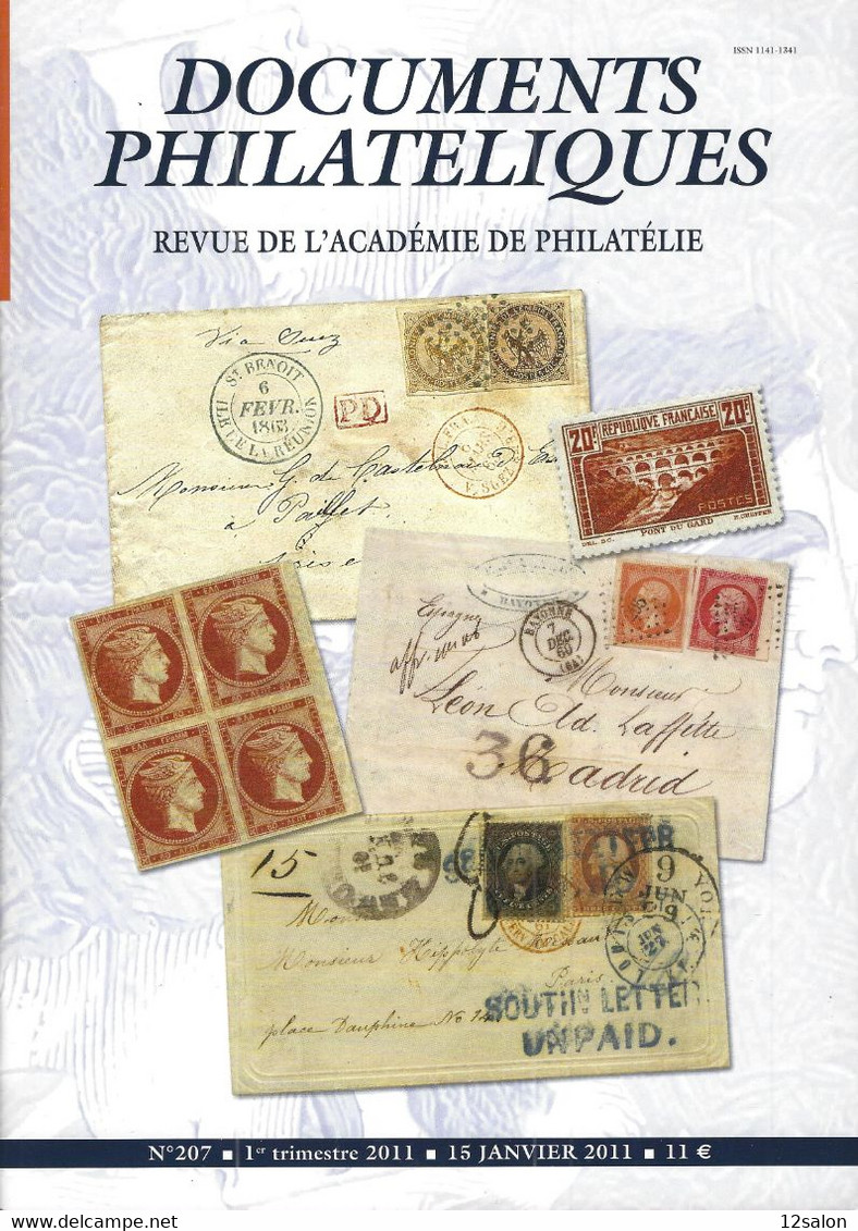 ACADEMIE DE PHILATELIE DOCUMENTS PHILATELIQUES  N° 207 + Sommaire - Other & Unclassified