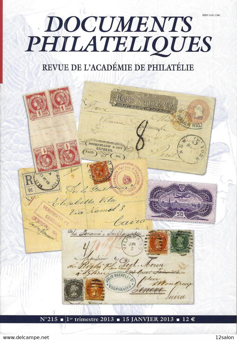 ACADEMIE DE PHILATELIE DOCUMENTS PHILATELIQUES  N° 215 + Sommaire - Other & Unclassified