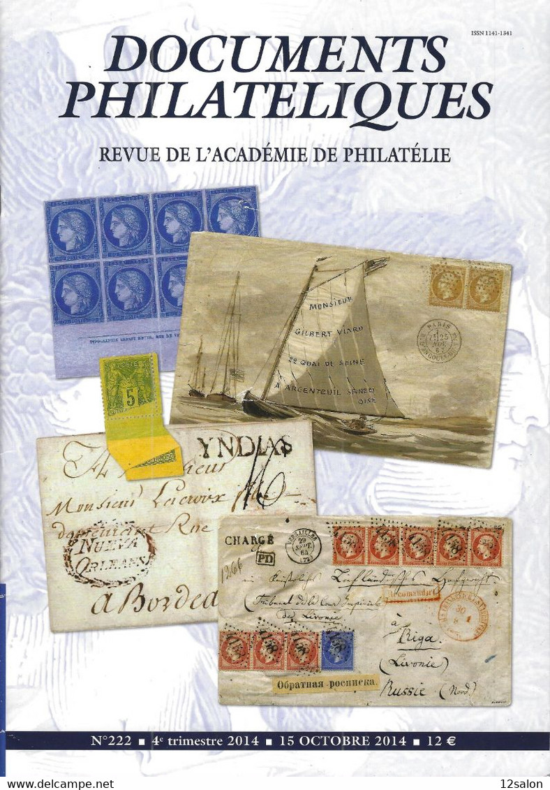 ACADEMIE DE PHILATELIE DOCUMENTS PHILATELIQUES  N° 222 + Sommaire - Andere & Zonder Classificatie