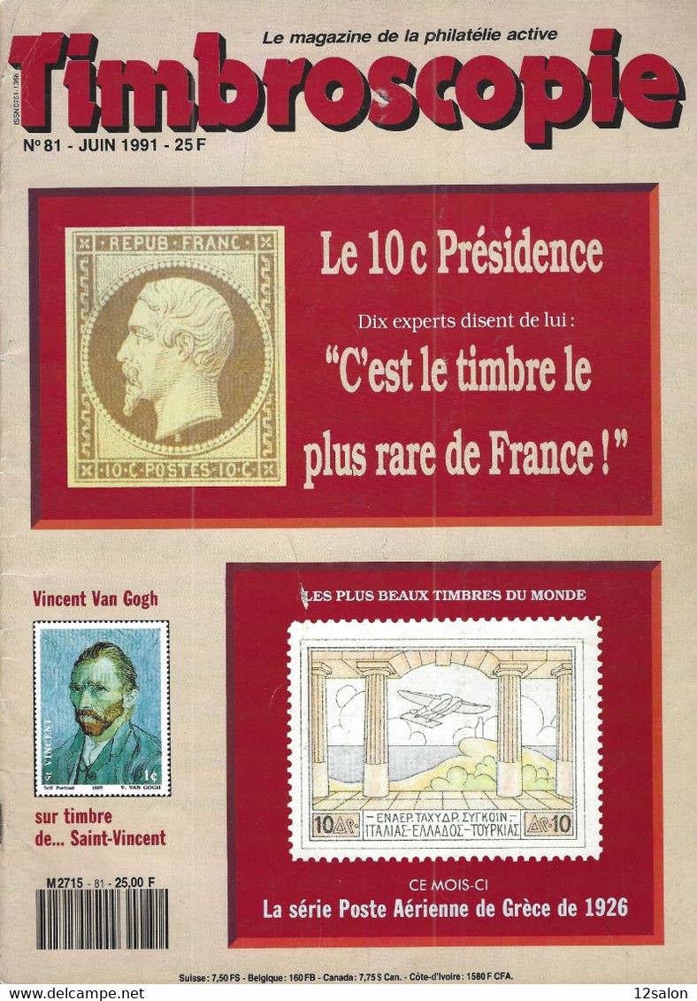 TIMBROSCOPIE N° 81 + SCANN SOMMAIRE - Francés (desde 1941)