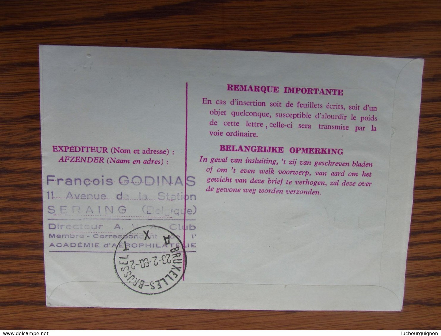 AEROGRAMME N° 8 + Timbre N° 1068 (papier Blanc) Avec SUPERBE REPIQUAGE De L'EXPEDITION ANTARCTIQUE De 1960!. Oblitératic - Aerograms