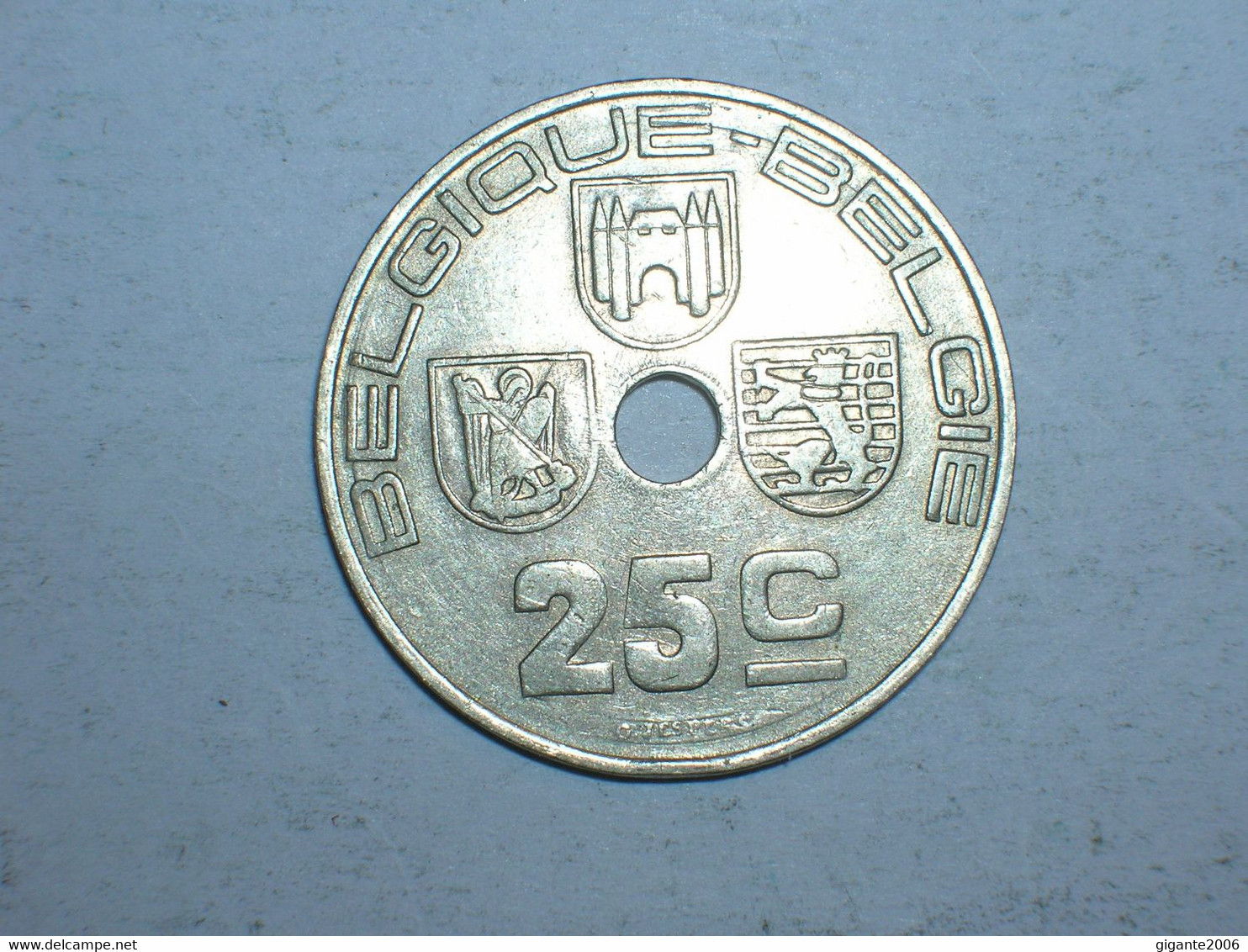 BELGICA 25 CENTIMOS 1939 FR (9721) - 25 Centimes