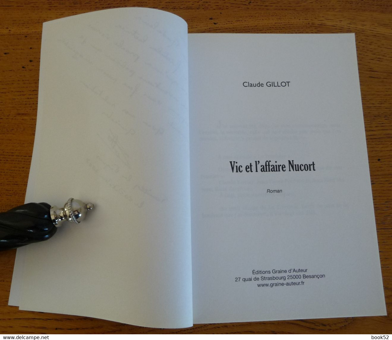 VIC Et L'AFFAIRE NUCORT De Claude Gillot (Dédicace) Auteur Franc-Comtois - Franche-Comté