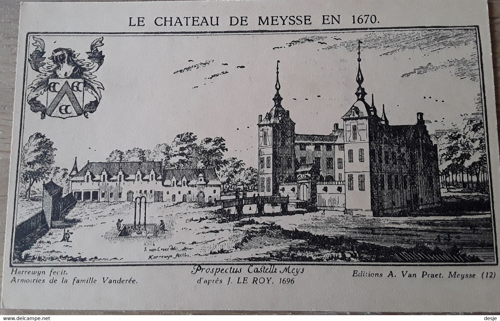 Meise Le Chateau De Meysse En 1670 - Meise