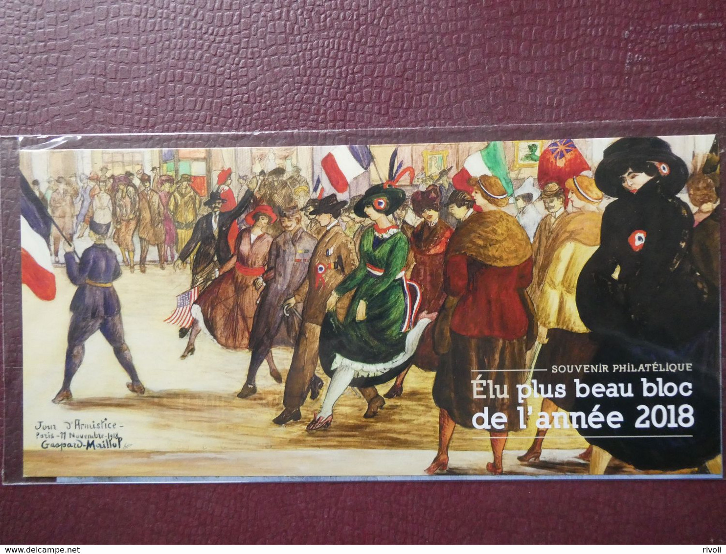 BLOC SOUVENIR PHILATELIQUE N° 163 "CENTENAIRE DE L'ARMISTICE DE 1918. LE PLUS BEAU TIMBRE DE 2018" N NEUF** SOUS BLISTER - Blocs Souvenir