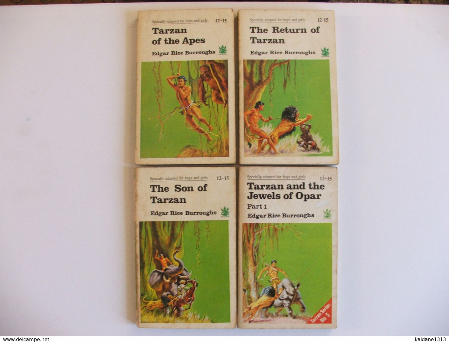 Tarzan 4 Livres En Anglais - Andere & Zonder Classificatie
