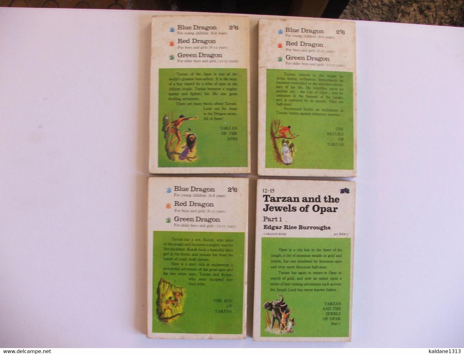 Tarzan 4 Livres En Anglais - Other & Unclassified