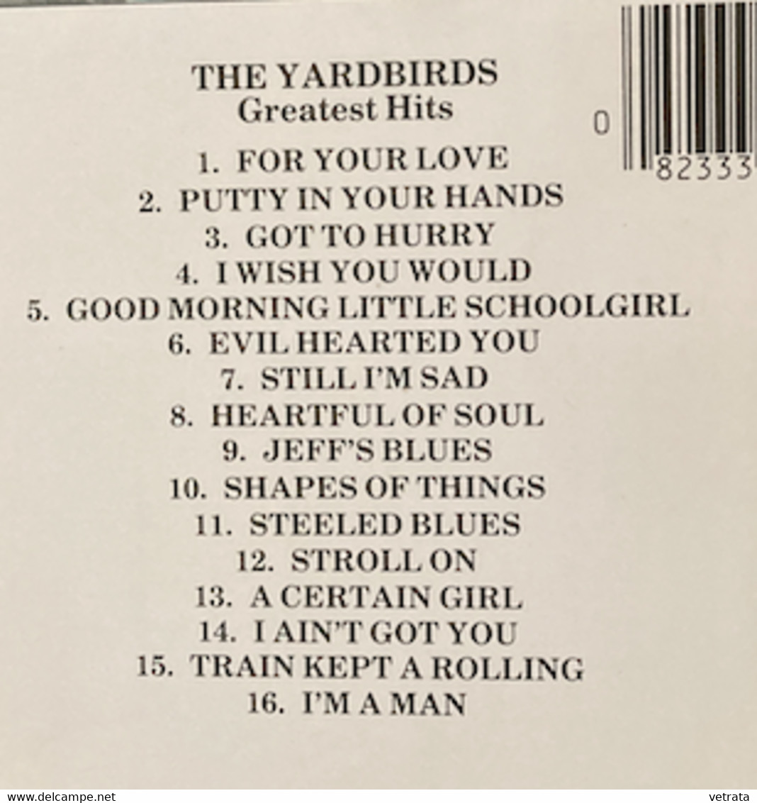 The Yardbirds : Greatest Hits (CD 16 Titres - Charly Record) - Blues
