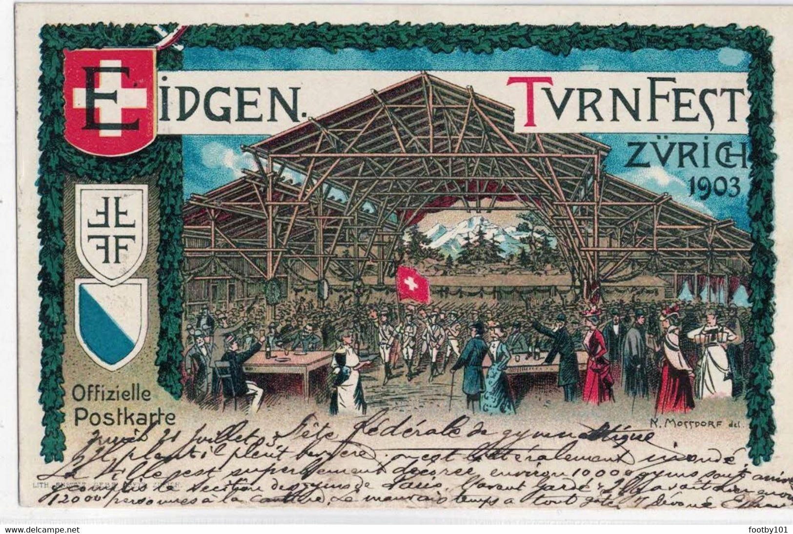 CPA   EIDGEN TVRNFEST  Fête Fédérale De Gymnastique  1903 - Sonstige & Ohne Zuordnung