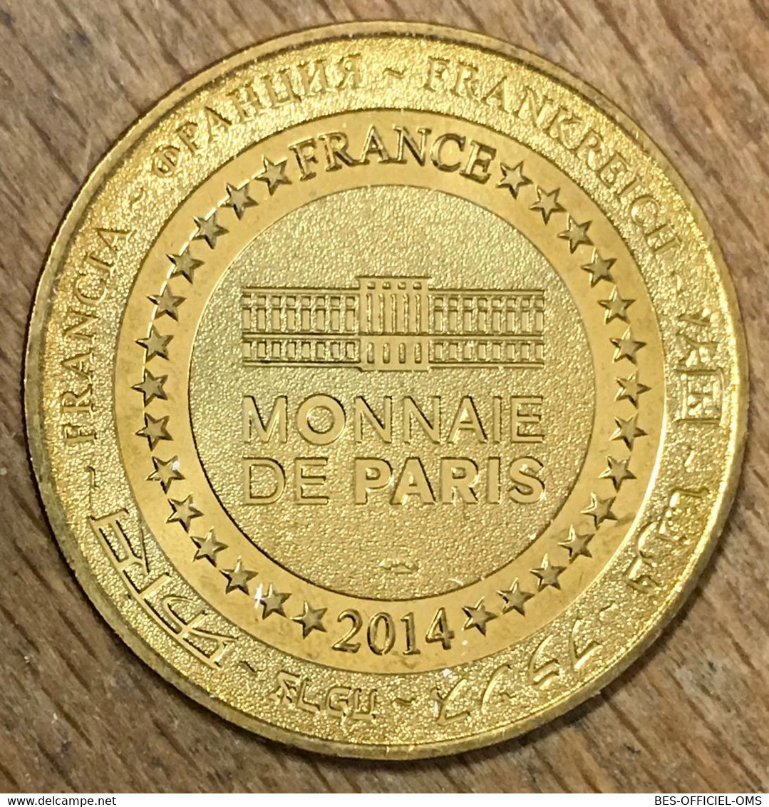 77 DISNEYLAND N°33 MICKEY TOUR EIFFEL DISNEY MDP 2014 INT MÉDAILLE MONNAIE DE PARIS JETON TOURISTIQUE MEDALS COIN TOKEN - 2014