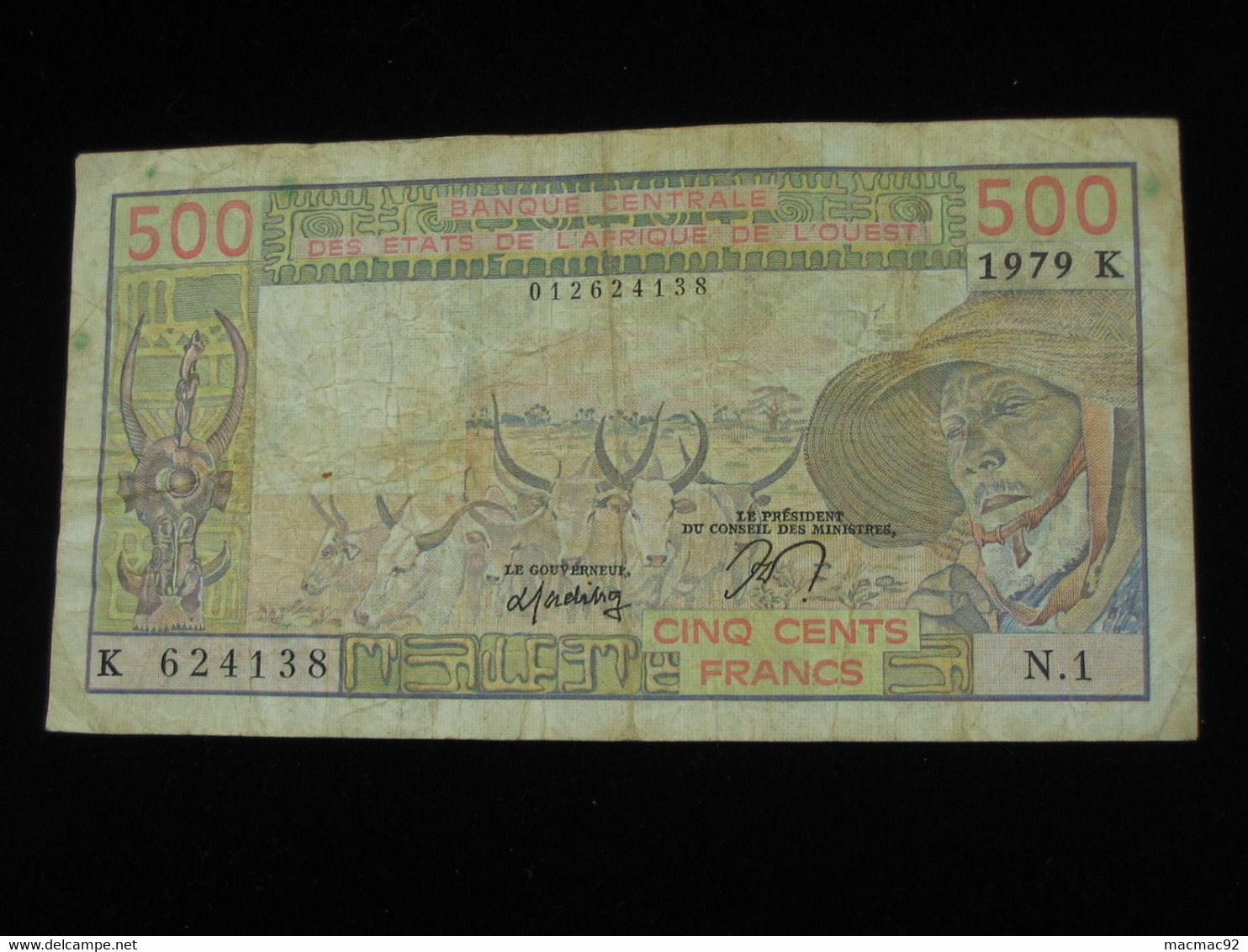 SENEGAL - 500 Francs 1979 K - Banque Centrale Des Etats De L'Afrique De L'Ouest  **** EN ACHAT IMMEDIAT **** - Senegal