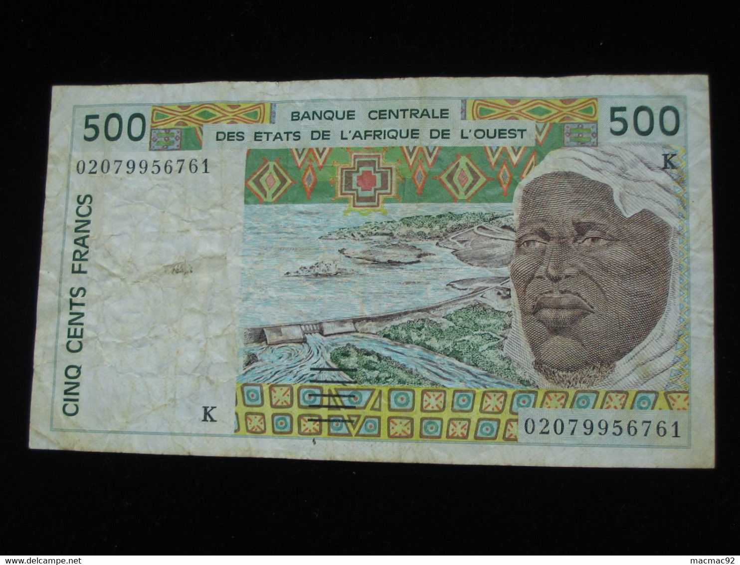 SENEGAL - 500 Francs 2002-2003 K - Banque Centrale Des Etats De L'Afrique De L'Ouest  **** EN ACHAT IMMEDIAT **** - Senegal