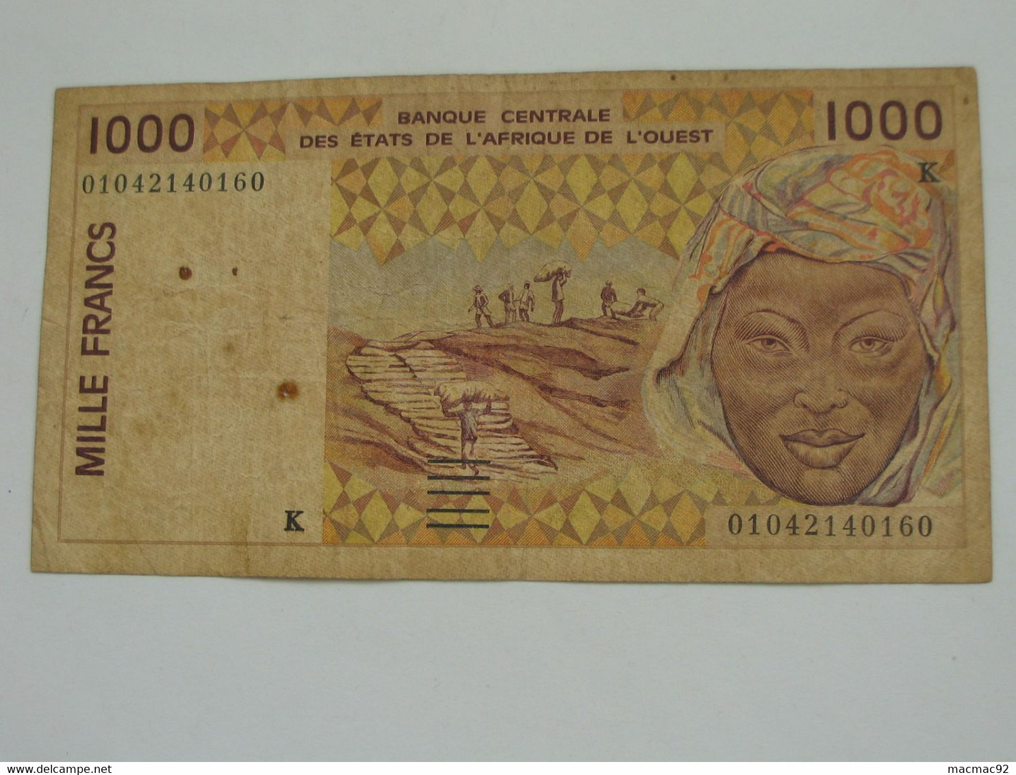 SENEGAL - 1000 Francs 2000-2001 K - Banque Centrale Des Etats De L'Afrique De L'Ouest  **** EN ACHAT IMMEDIAT **** - Sénégal