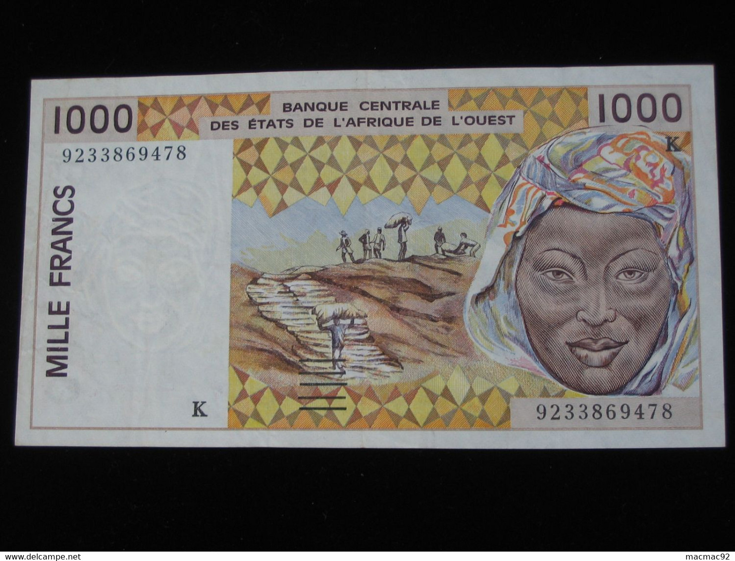 SENEGAL - 1000 Francs 1992 K - Banque Centrale Des Etats De L'Afrique De L'Ouest  **** EN ACHAT IMMEDIAT **** - Senegal