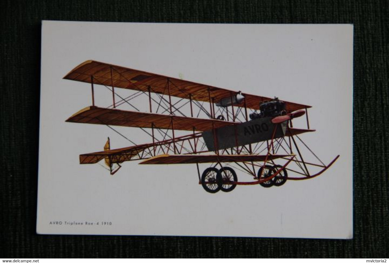 AVION - AVRO TRIPLANE ROE - 4 : 1910. - ....-1914: Précurseurs